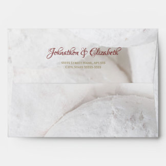 Elegant Modern Wedding Ethereal White Doughnuts Envelope