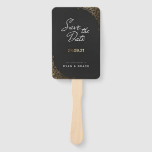 Elegant Modern Wedding Favours Hand Fan