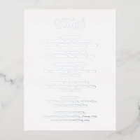 Elegant Modern Wedding Foil Enclosure Card