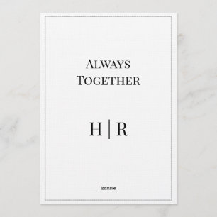 Elegant Modern Wedding Invitation   Timeless