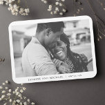 Elegant Modern Wedding Photo Magnet<br><div class="desc">Elegant wedding or anniversary design.</div>
