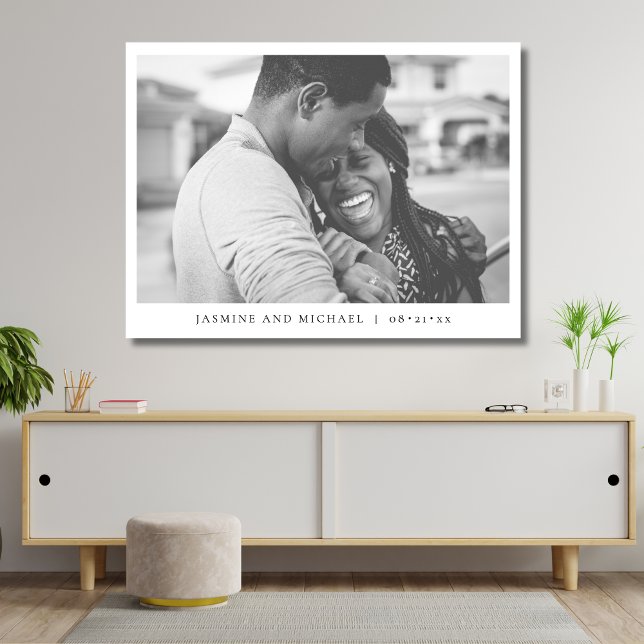 Elegant Modern Wedding Photo Poster (Custom Wedding Photo Poster)