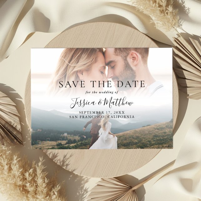 Elegant Modern Wedding Photo Save the Date (Creator Uploaded)