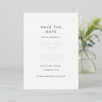 Elegant Modern Wedding Save the Date