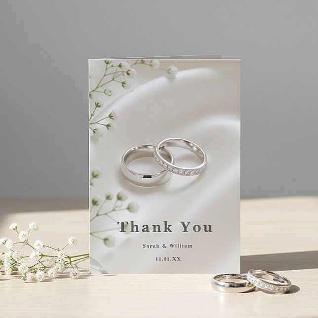 Elegant Modern Wedding Thank You Card (Creator Uploaded)