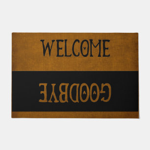 Elegant Modern Welcome Goodbye  Doormat