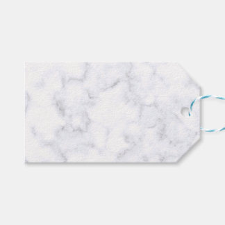 Elegant Modern White Marble Gift Tags