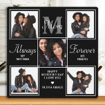 Elegant MOM 5 Photo Collage Monogram Unique Mom Plaque<br><div class="desc">Surprise mom this mothers day with a personalized 5 photo unique mother poem & monogram plaque. "Always My Mother, Forever My Friend" Personalize this mom plaque with favorite photos, message and name.. Visit our collection for the best mom mother's day gifts and personalized mom gifts. COPYRIGHT © 2022 Judy Burrows,...</div>