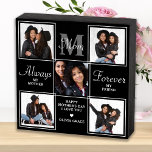 Elegant MOM 5 Photo Collage Monogram Unique Mum Wooden Box Sign<br><div class="desc">Surprise mum this mothers day with a personalised 5 photo unique mother poem & monogram wooden box sign. "Always My Mother, Forever My Friend" Personalise this mum plaque with favourite photos, message and name.. Visit our collection for the best mum mother's day gifts and personalised mum gifts. COPYRIGHT © 2022...</div>