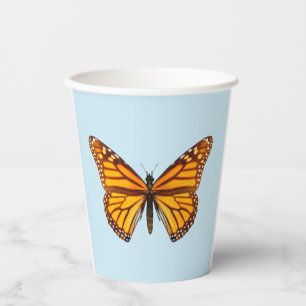 Elegant Monarch Butterfly Party Paper Cups