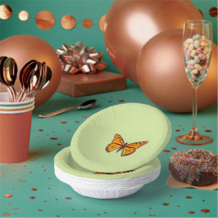 Elegant Monarch Butterfly Party Paper Plate
