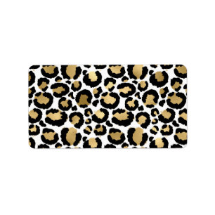 Elegant Monochromatic Leopard Spots Wild Glam Label