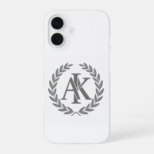 Elegant Monogram AK Personalised iPhone Case - Min