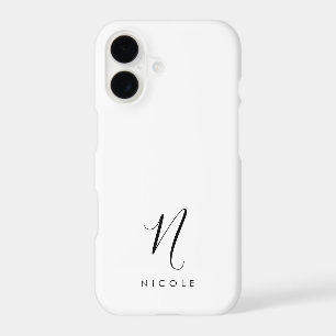 Elegant Monogram Black and White