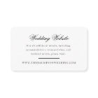 Elegant Monogram Black Script Small Website