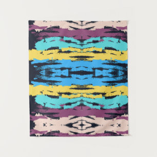 Elegant Monogram Brush Paint Tapestry