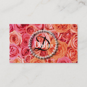 Elegant Monogram Business Card