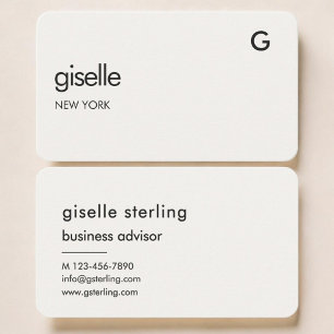 Elegant Monogram  Business Card