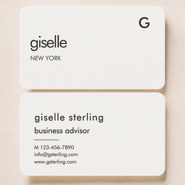 Elegant Monogram  Business Card (Creator Uploaded)
