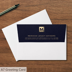 Elegant Monogram Business Envelope