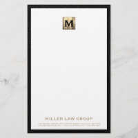 Elegant Monogram Business Stationery