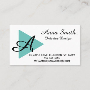 Elegant Monogram Completely Customised Business Card