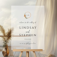 Elegant Monogram Copper Earthy Botanical Wedding