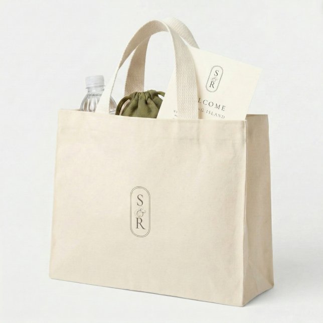 Elegant Monogram Custom Wedding Welcome Bag (Creator Uploaded)