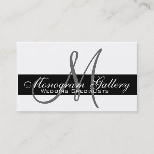 Elegant Monogram Customisable Business Card