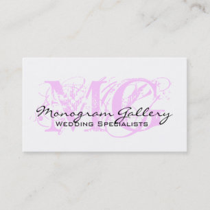 Elegant Monogram Customisable Business Card