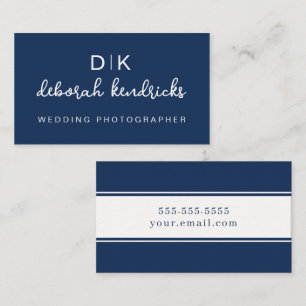 Elegant Monogram Design and Minimalist Business Card