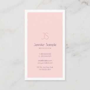 Elegant Monogram Design Clean Plain Luxury Trendy Business Card
