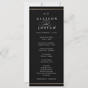 Elegant Monogram Gold Wedding