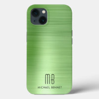 Elegant Monogram Green  