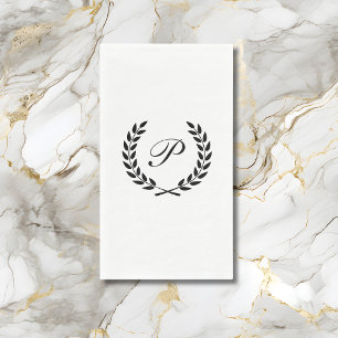 Elegant Monogram Initial  Napkin
