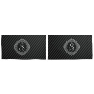 Elegant, Monogram Initial Pillowcase