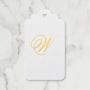 Elegant Monogram Initial Self inking Gift Tags
