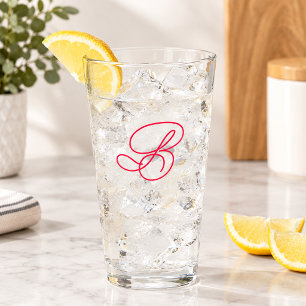 Elegant Monogram Initial Typography Logo Glass