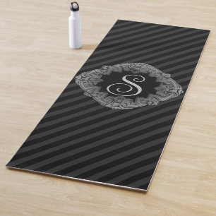 Elegant, Monogram Initial Yoga Mat