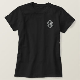Elegant Monogram Initials Embroidered Shirt