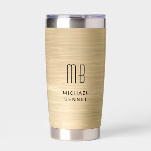 Elegant Monogram Insulated Tumbler