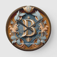 Elegant monogram letter B Royal Family Name Large