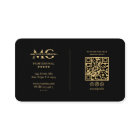 Elegant Monogram Luxury Black Professional 