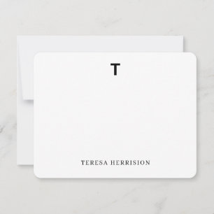 Elegant Monogram   Minimal Modern Photo Design Card