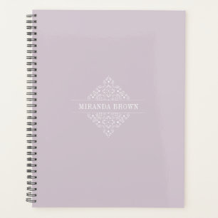 Elegant Monogram Minimalist Dusty Rose Classy Planner