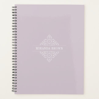 Elegant Monogram Minimalist Dusty Rose Classy Planner