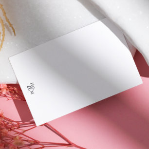 Elegant Monogram Modern Minimalist Budget Card