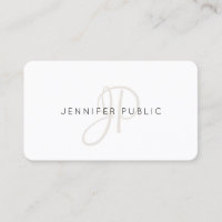 Elegant Monogram Modern Professional Personalised
