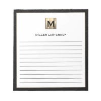 Elegant Monogram Notepad