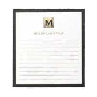 Elegant Monogram Notepad